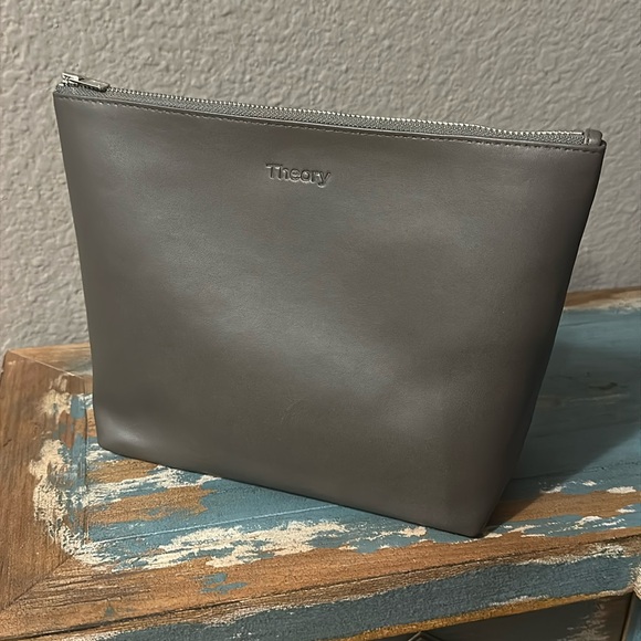 THEORY LEATHER POUCH - Picture 1 of 6